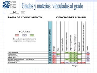 Orientación interna: salidas desde bachillerato