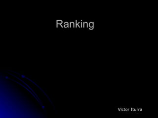 Ranking  Victor Iturra 