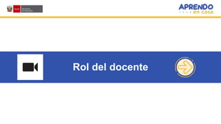 Análisis de
fuerzas
Rol del docente
 