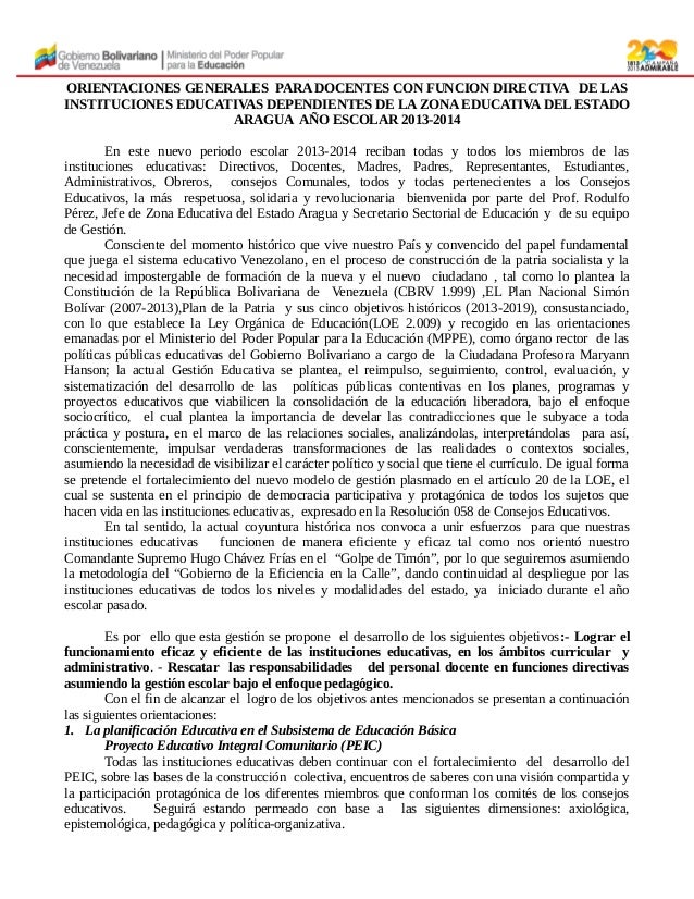 Orientaciones 2013 2014