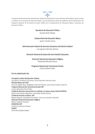 ORIENTACIONES PARA LA PREVENCIÓN, DETECCIÓN Y ACTUACIÓN EN CASOS DE ...