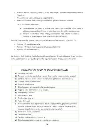 ORIENTACIONES PARA LA PREVENCIÓN, DETECCIÓN Y ACTUACIÓN EN CASOS DE ...
