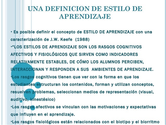 Orientacion escolar. estilos de aprendizaje