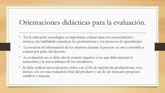Orientaciones didácticas para la enseñanza