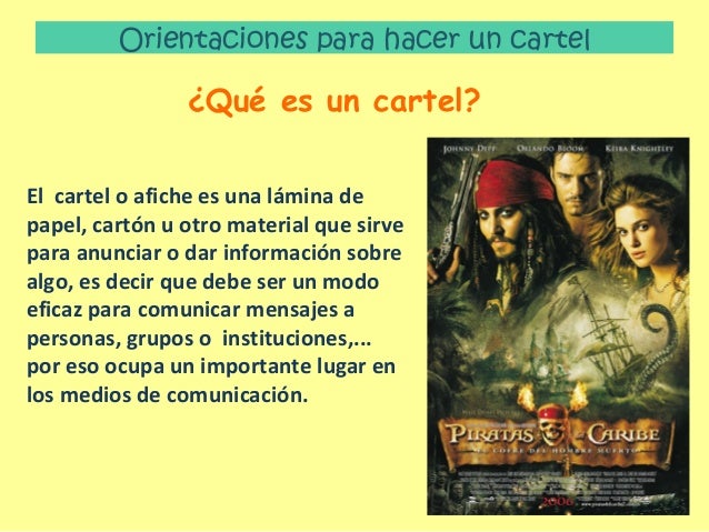 Orientaciones para hacer un cartel