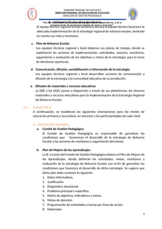ORIENTACIONES PARA LA IMPLEMENTACION DEL RE 2024 y formatos de planes y ...