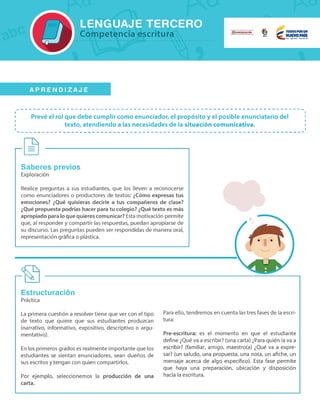 Orientaciones pedagógicas matemáticas y lenguaje