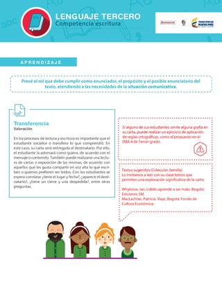 Orientaciones pedagógicas matemáticas y lenguaje