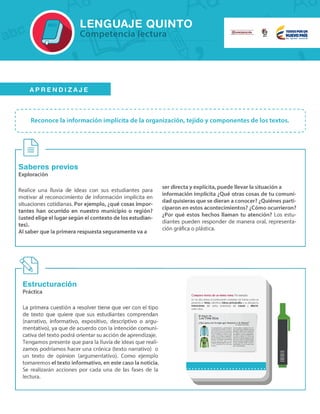 Orientaciones pedagógicas matemáticas y lenguaje