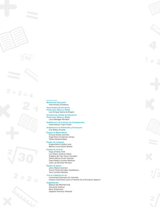 Orientaciones pedagógicas matemáticas y lenguaje