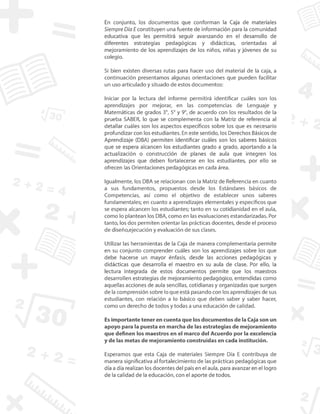 Orientaciones pedagógicas matemáticas y lenguaje