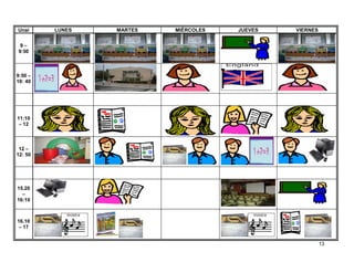 Unai     LUNES   MARTES   MIÉRCOLES   JUEVES   VIERNES


 9–
9:50



9:50 –
10: 40




11:10
 – 12



 12 –
12: 50




15.20
  –
16:10



16.10
 – 17


                                                         13
 