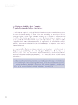 “Guía para el Educador de niñas y niños Con el Síndrome de Guilles de ...