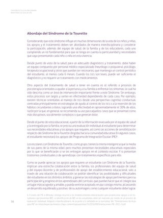 “Guía para el Educador de niñas y niños Con el Síndrome de Guilles de ...