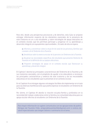 “Guía para el Educador de niñas y niños Con el Síndrome de Guilles de ...