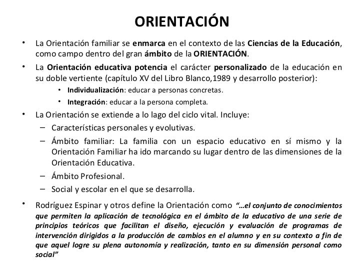 Orientacion familiar