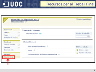 Recursos per al Treball Final 