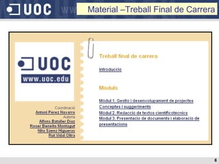 Material –Treball Final de Carrera 