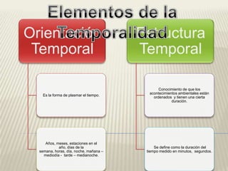 Elementos de la Temporalidad