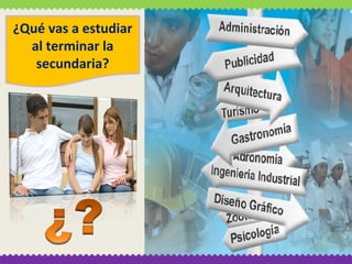 ¿Qué vas a estudiar
al terminar la
secundaria?

 