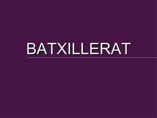 BATXILLERAT 