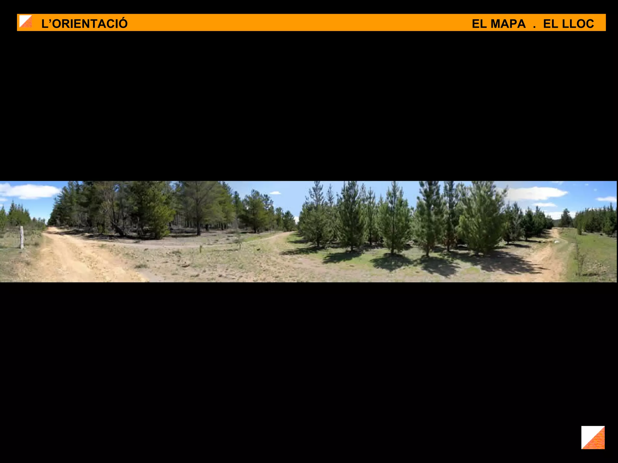 L’ORIENTACIÓ EL MAPA  .  EL LLOC 