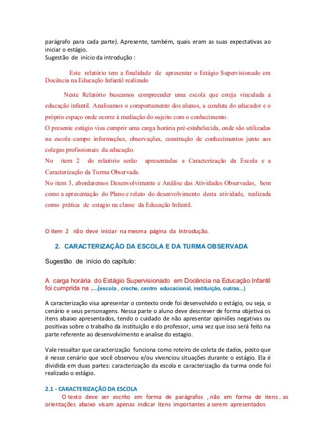 O que é relatorio de estagio O que é relatorio de estagio