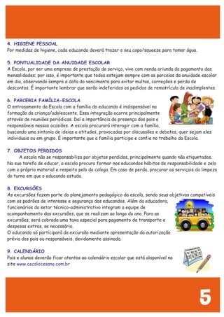 Orientações Gerais da Educação Infantil | PDF