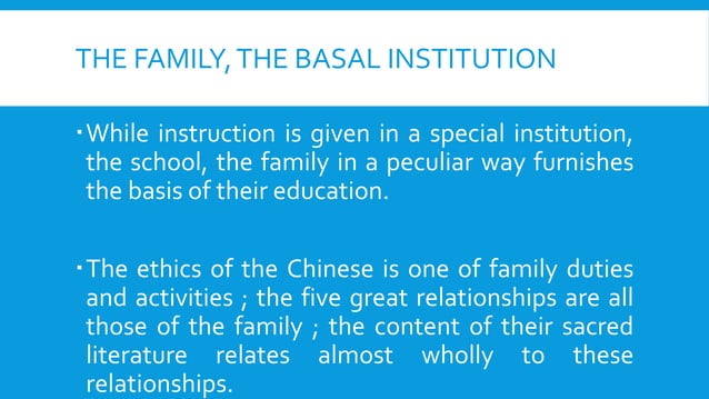 short note on oriental education