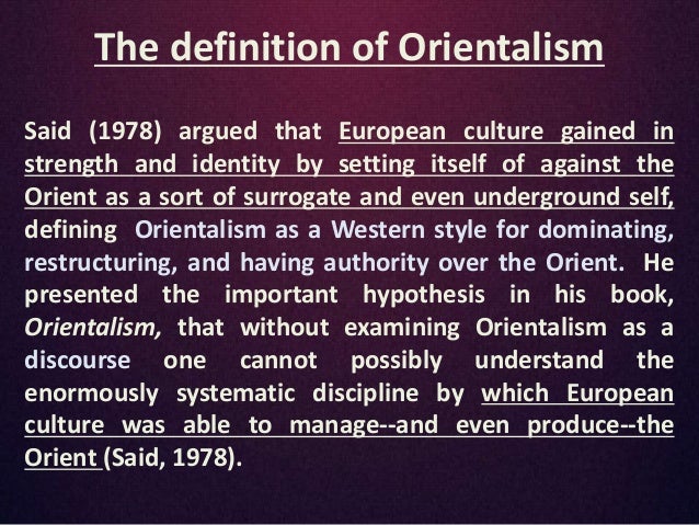 Orientalism