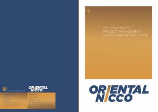 Oriental Nicco - Mini Refinery, Turnkey Solutions & EPC contractor in India