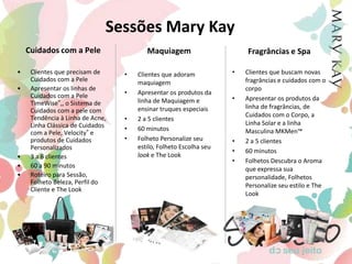 Sessão de Fragrâncias e Spa	Aproveite a oportunidade de compartilhar uma Sessão de Fragrâncias e descubra os incríveis benefícios que você poderá obter. 	Por meio do guia, você encontrará tudo o que precisa para que sua reunião seja um sucesso total. 	No fim do Guia, você encontrará diálogos sugeridos para cada parte da Sessão de Fragrâncias. 	Agora, tudo o que você precisa fazer é divertir-se com suas clientes, enquanto descobre o aroma que expressa sua essência.