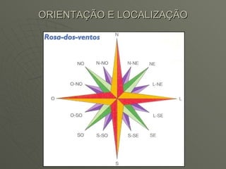 ORIENTAÇÃO E LOCALIZAÇÃO 