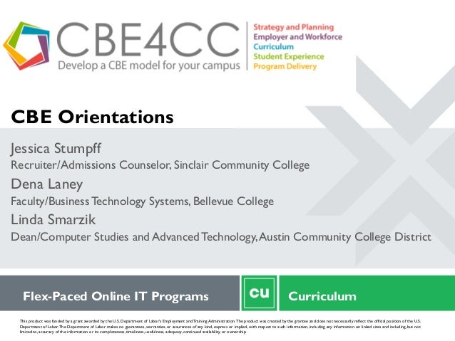 Cbe Orientation Courses Faculty Development Model Competency Base