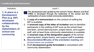 Seminar_Workshop on School Improvement Plan | PPTX