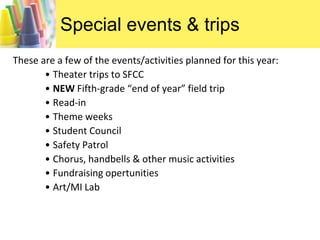 Be on time and prepared to work and learn