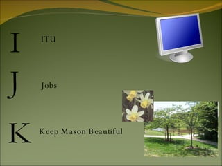 I J K ITU Jobs  Keep Mason Beautiful 