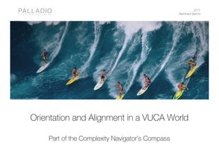 2017
Bernhard Sterchi
Orientation and Alignment in a VUCA World
Part of the Complexity Navigator’s Compass
 