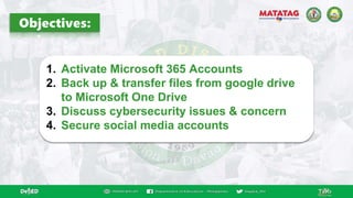 ORIENTATION ON CYBERSECURITY AND MICROSOFT 365 ADOPTION.pptx