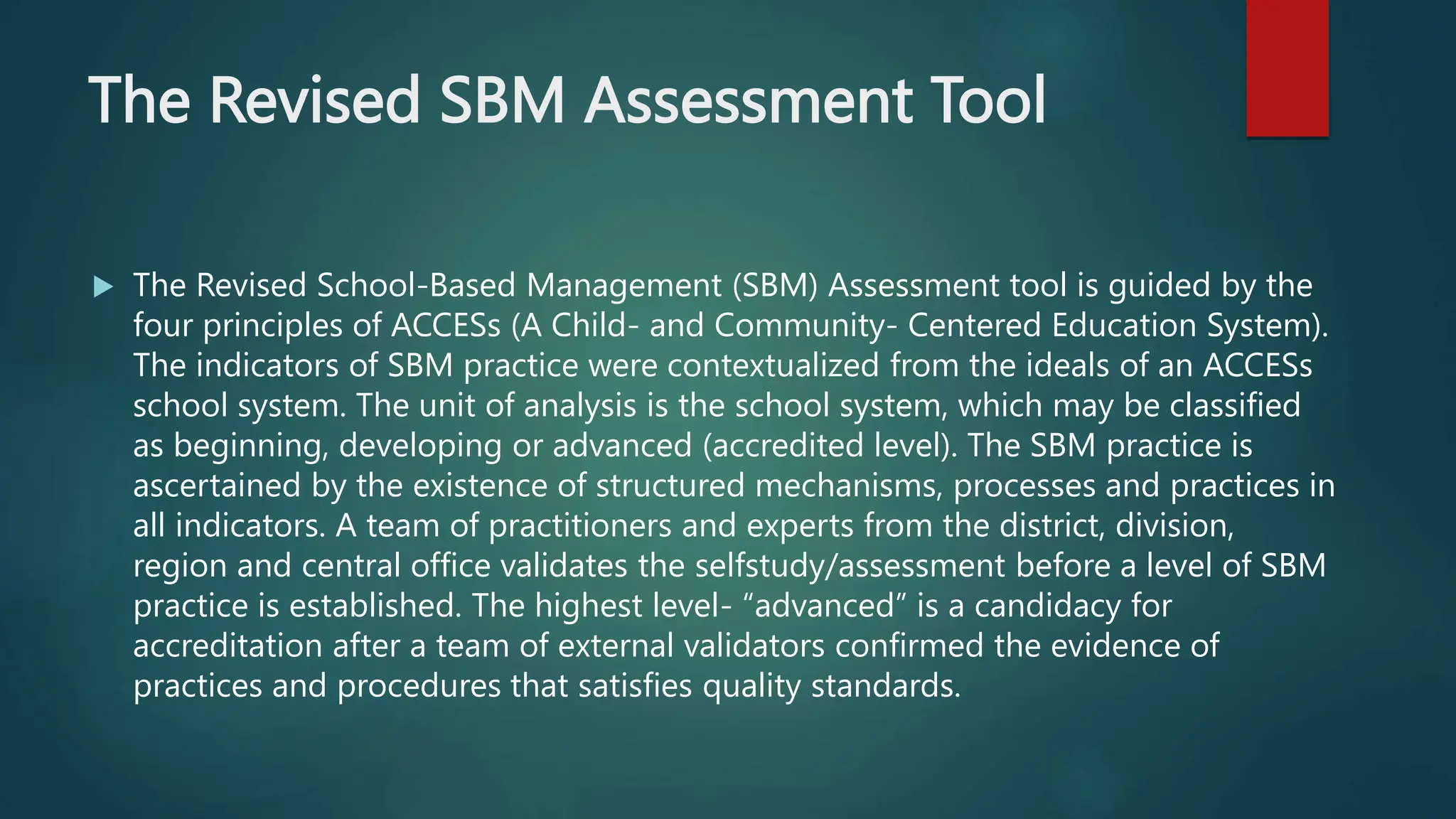 Sbm Practices Orientation on School Based Management.pptx