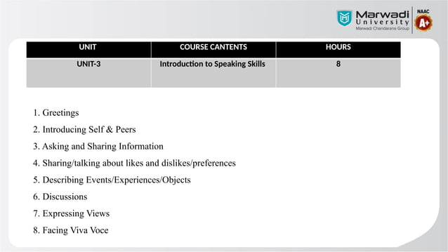 ORIENTATION Communication skills , | PPT