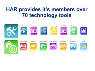 HAR provides it’s members over 70 technology tools 