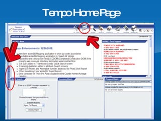 Tempo Home Page 