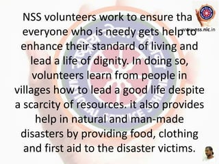 Nss Work Orientation programme for National Service Scheme | PPTX