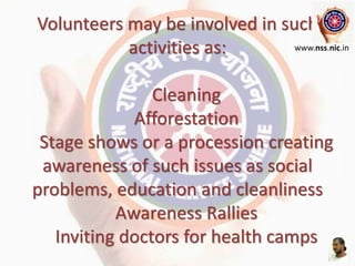 Orientation programme for National Service Scheme | PPTX