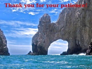 Thank you for your patience!
 