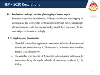 12
NEP – 2020 Regulations
 