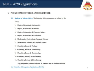7
NEP – 2020 Regulations
 