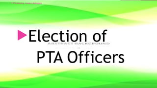 ORIENTATION PTA MEETING.powerpoint presentation | PPTX