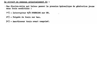 Orientation roue avant sur avion